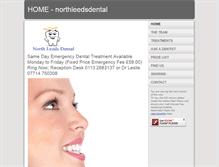 Tablet Screenshot of northleedsdental.com